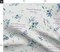 Floral Bible Verse Religious Scripture Christian Psalm Religion Flowers Blue Custom Printed Fabric by Spoonflower Various Fabrics by the Yard or Fat Quarter